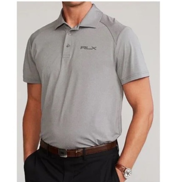 Ralph Lauren RLX Men's Grey Golf Custom Slim Fit Performance Polo Shirt sz L - Picture 6 of 6
